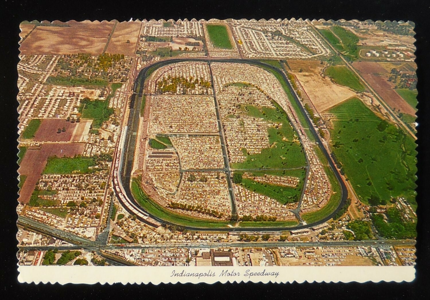 1960s? Aerial View Indianapolis Motor Speedway Golf Course Indianapolis IN  PC | eBay