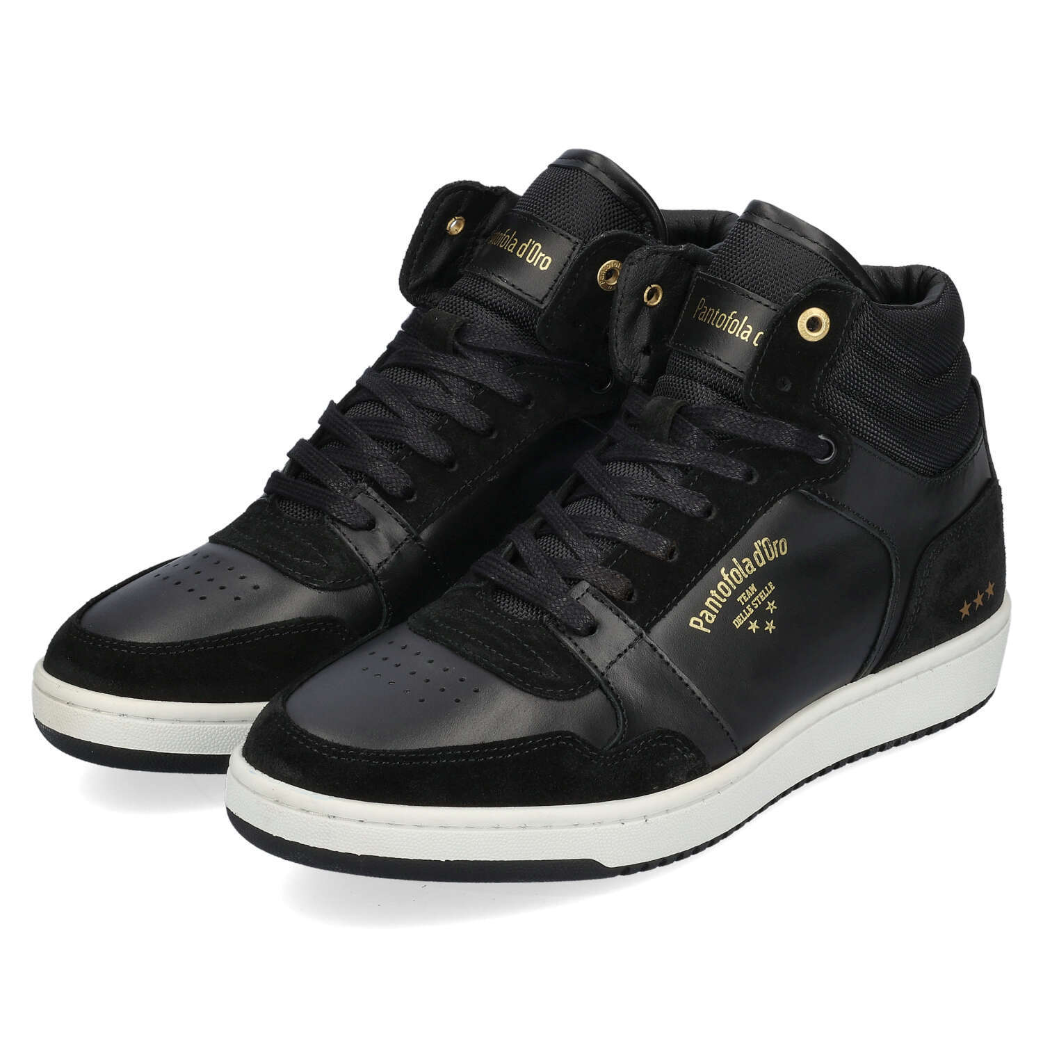 PANTOFOLA D’ORO Pantofola d'Oro Sirolo Mid Uomo Pelle Tessuto NUOVO