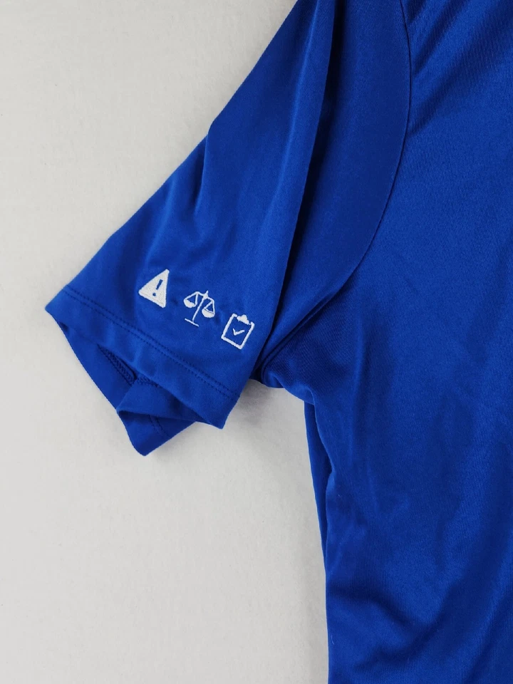 Camisa polo azul con logotipo bordado de GM Financial para mujer XL Foto 3 de 4