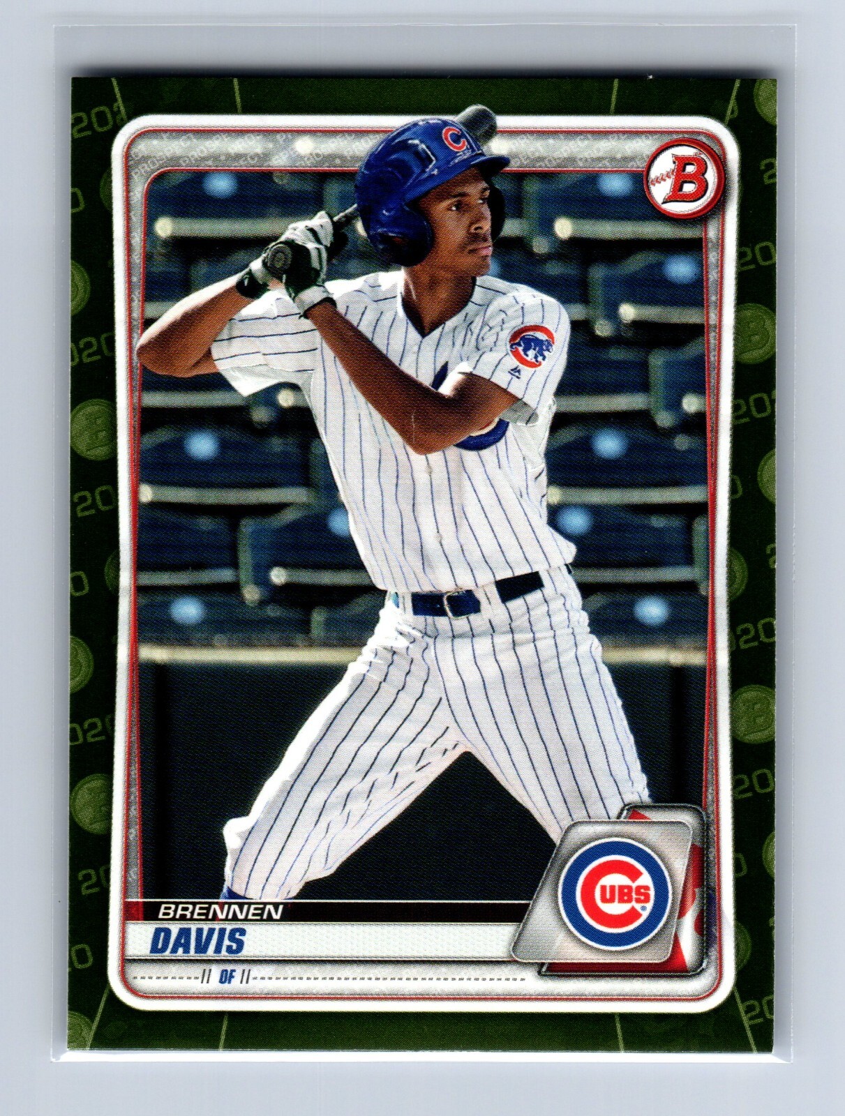 2020 Bowman Prospect Camo Parallel #BP-141 Brennen Davis Cubs RC ROOKIE SP