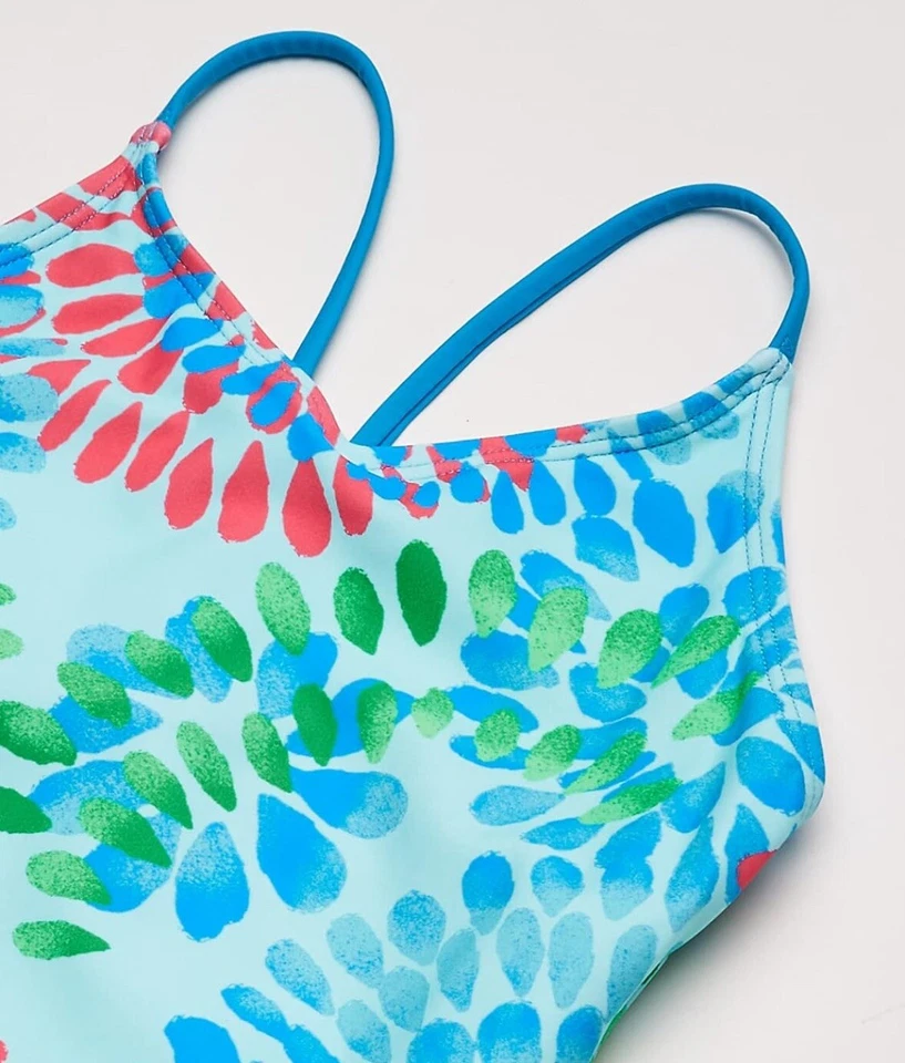 Купальник Kanu Surf для девочек Daisy Beach Sport 1 штука синий, размер 14 стиль 5573 - Изображение 3 из 4