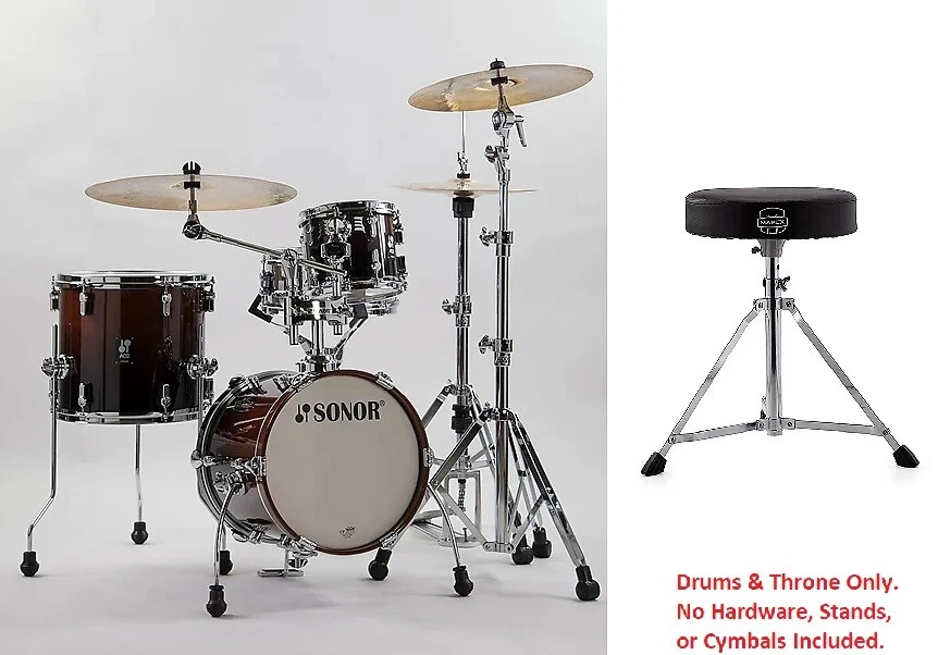 Sonor AQ2 Brown Fade Lacquer MARTINI Kit 14x13 13x12 8x7 12x5 4pc