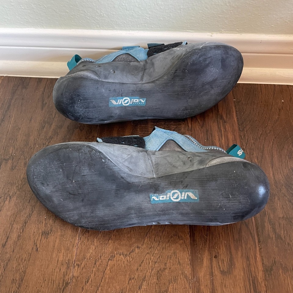 Scarpa Origin Teal Rock Climbing Shoes Size EU 43.5, Men's 10, Women's