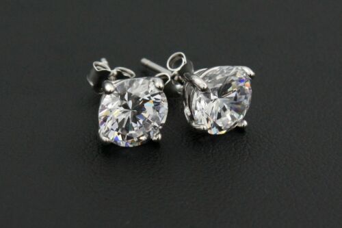 Elegant Earrings with White Zirconia Base Silver Gift Idea Women's Luxury New - Bild 1 von 2