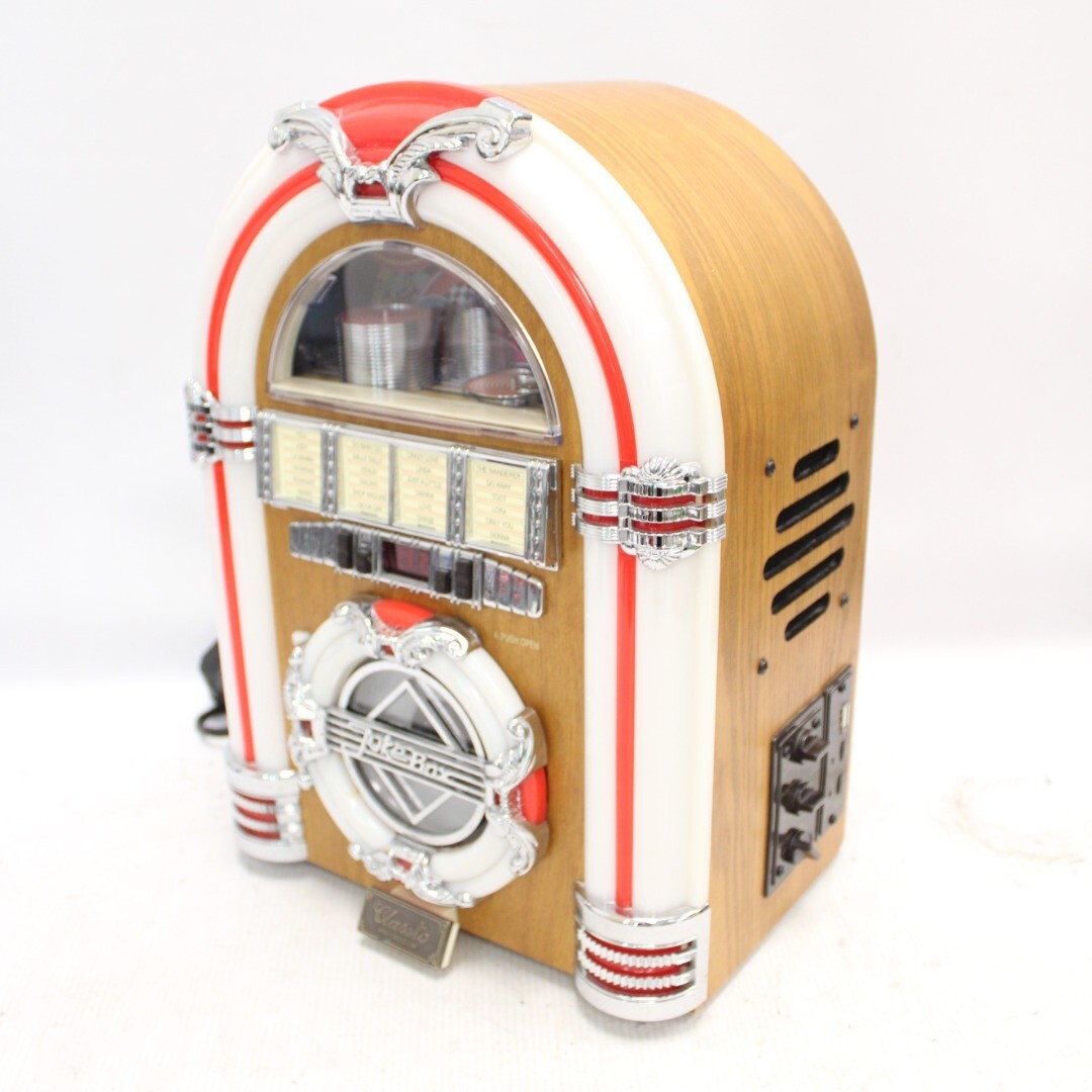 STEEPLETONE LED USB CD Rock Mini Classic Jukebox Style CD Player D37