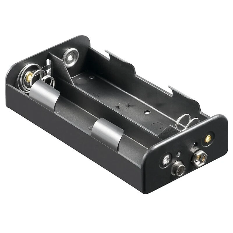 GOOBAY Batteriehalter für 4x Babyzelle / UM2 / Typ C Batterie-Fach offen schwarz