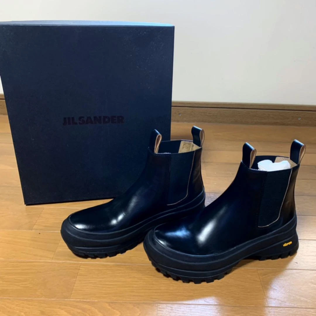 Jil sander leather ankle clearance boots