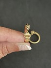 Monet Gold Tone Brushed Bow Pin Brooch And Clip On Earrings - Not A Matched Set — photo 9