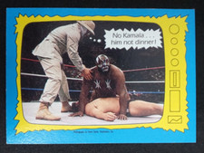 1987 Topps WWF The Superstars Speak No Kamala him Not Dinner!#70
