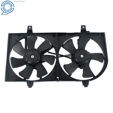 Radiator Condenser Cooling Fan Assembly For Nissan Sentra 2002 2003-2004 2006
