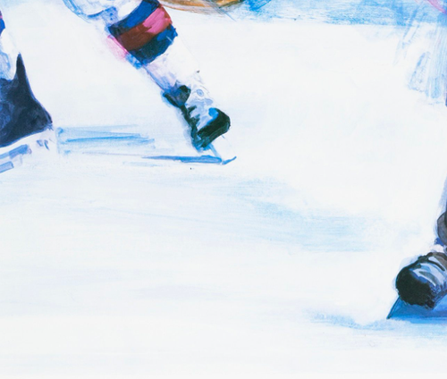 Wayne Gretzky 1985 "SLAP SHOT" Hockey Print after Painting by Thomas Needham - Picture 6 of 11