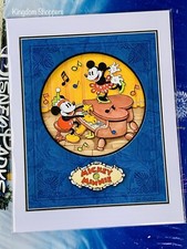 Disney Parks Mickey & Minnie Mouse Party Piano Print Dave Avanzino 14” x 18”