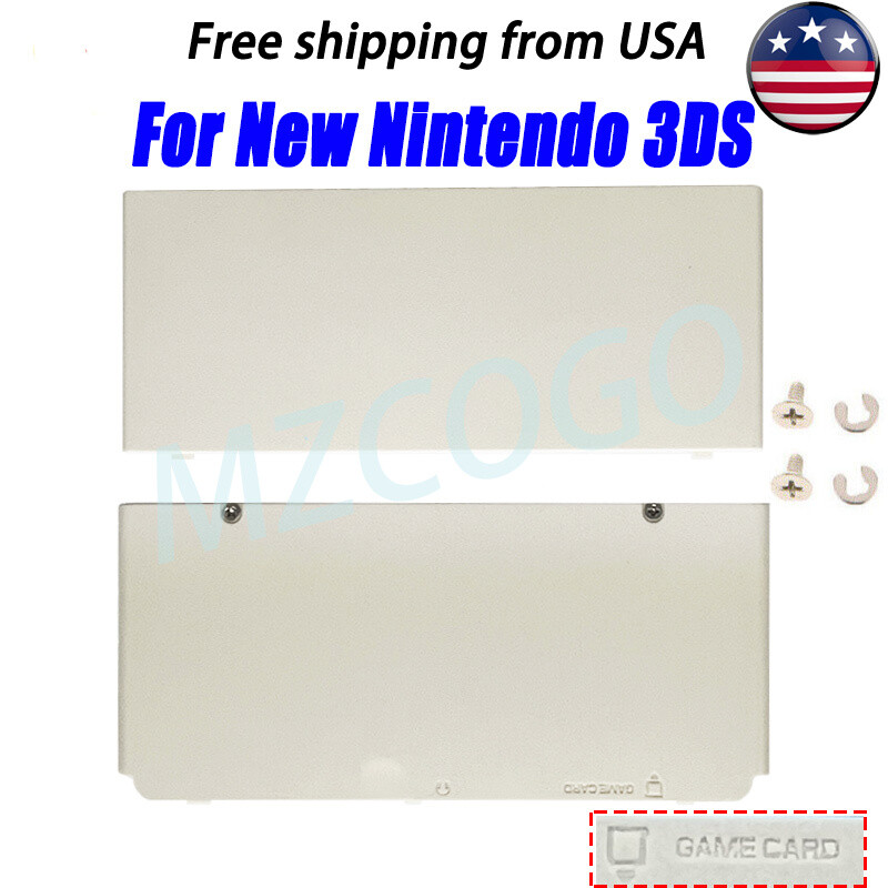 Replacement For Nintendo New 3DS White Cover Plate Top Bottom