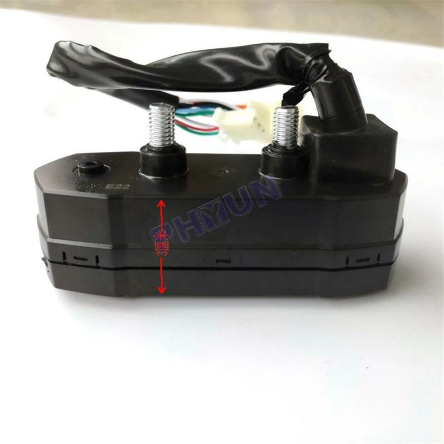 Velocímetro digital LCD para moto scooter 12V odémetro tacómetro con sensor Foto 4 de 4