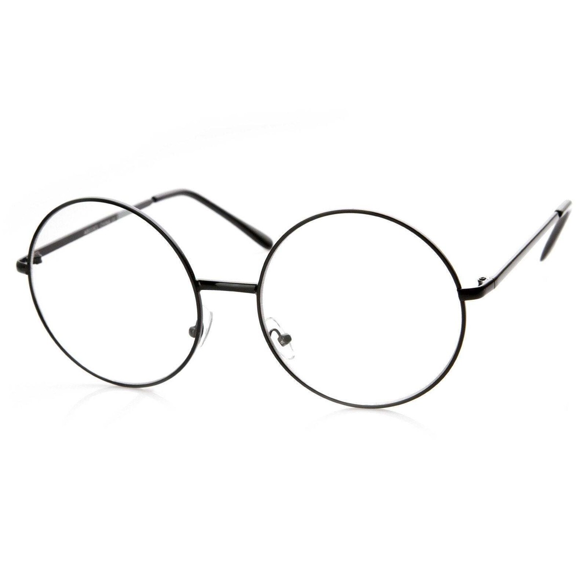 ヴィンテージヴォレー　鏡 1920's Vintage Era Large Round Metal Clear Lens Glasses 8714
