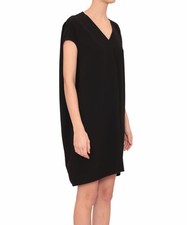 Nwt $680 RICK OWENS women Floating TUNIC DRESS Black sz 38 | NEW | SALE 50% off