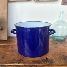 A8245 Email Kochtopf | EMAILLE Topf | kobalt blau | Einwecktopf