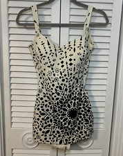 1960s Mandala print swimsuit by Jantzen Switzerland Size 14 RARE EUC