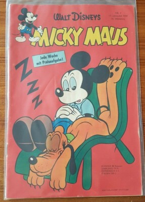 Mickey Mouse / Booklet No. 3 1959 / Original 17.01.1959 in Condition 2-