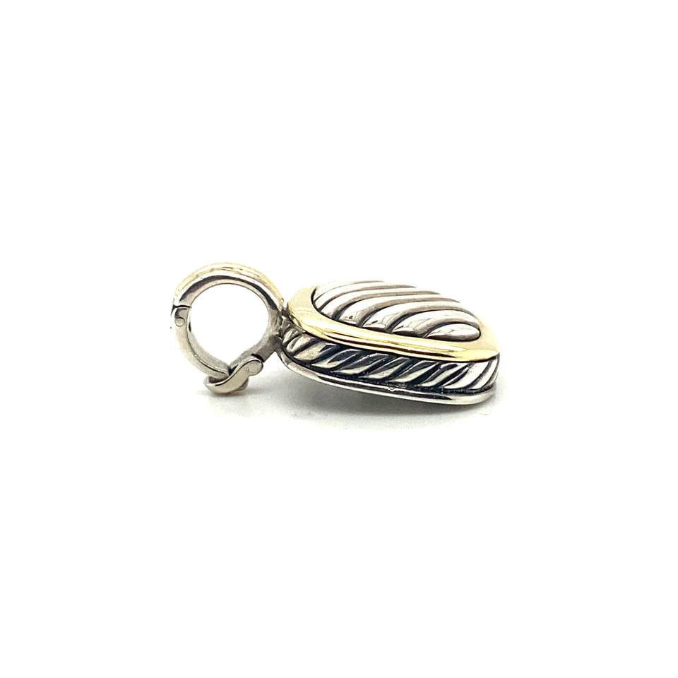 DAVID YURMAN two tone 18KT GOLD & STERLING SILVER ALBION PENDANT Foto 2 de 4