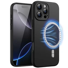 Magnetic Silicone Case for iPhone 16 Pro Max 6.9-Inch, Compatible with MagSafe