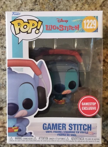 Funko POP! Disney Lilo & Stitch Gamer Stitch #1229 GameStop Exclusive