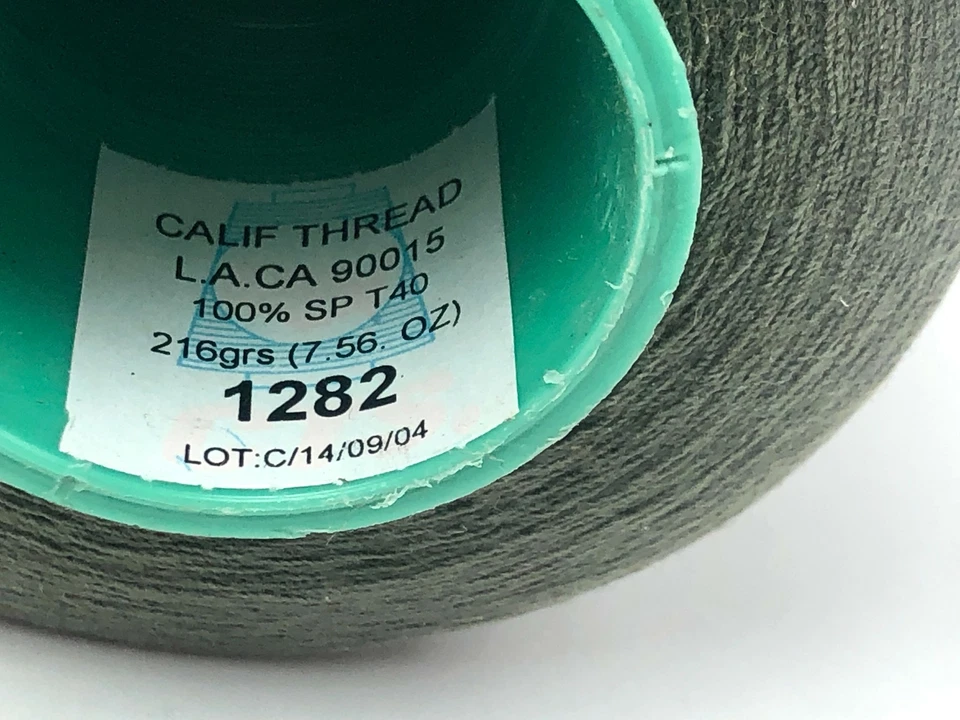 Embroidery Thread Assorted Polyester Yellow/ Green/ Black/ Gray Lot of 5 - Image 4 of 4