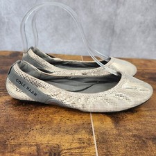 Cole Haan Ballet Flats Womens 5.5 B Zerogrand Stagedoor Beige Slip On Comfort