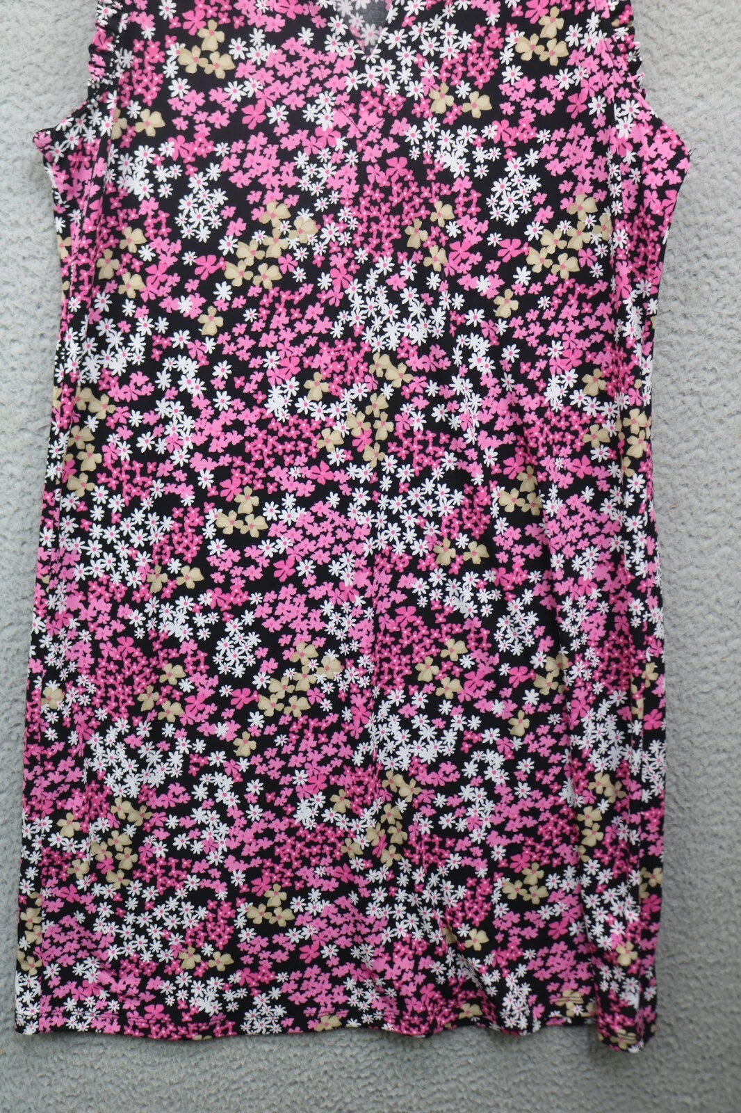 Abito Michael Kors scuro floreale manica con volant taglia media stravagante