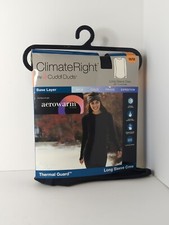 New Climate Right Cuddl Duds Womens Long Sleeve Thermal Crew Size M Frigid