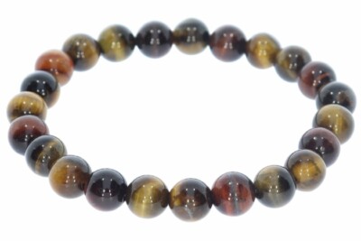  Tigerauge Falkenauge Kugel Schmuck Edelstein Stretch Armband 8mm/ 19cm - SAB626