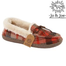 Ladies Moccasins Slippers New Faux Sheepskin Fur Memory Foam Warm Winter Shoes