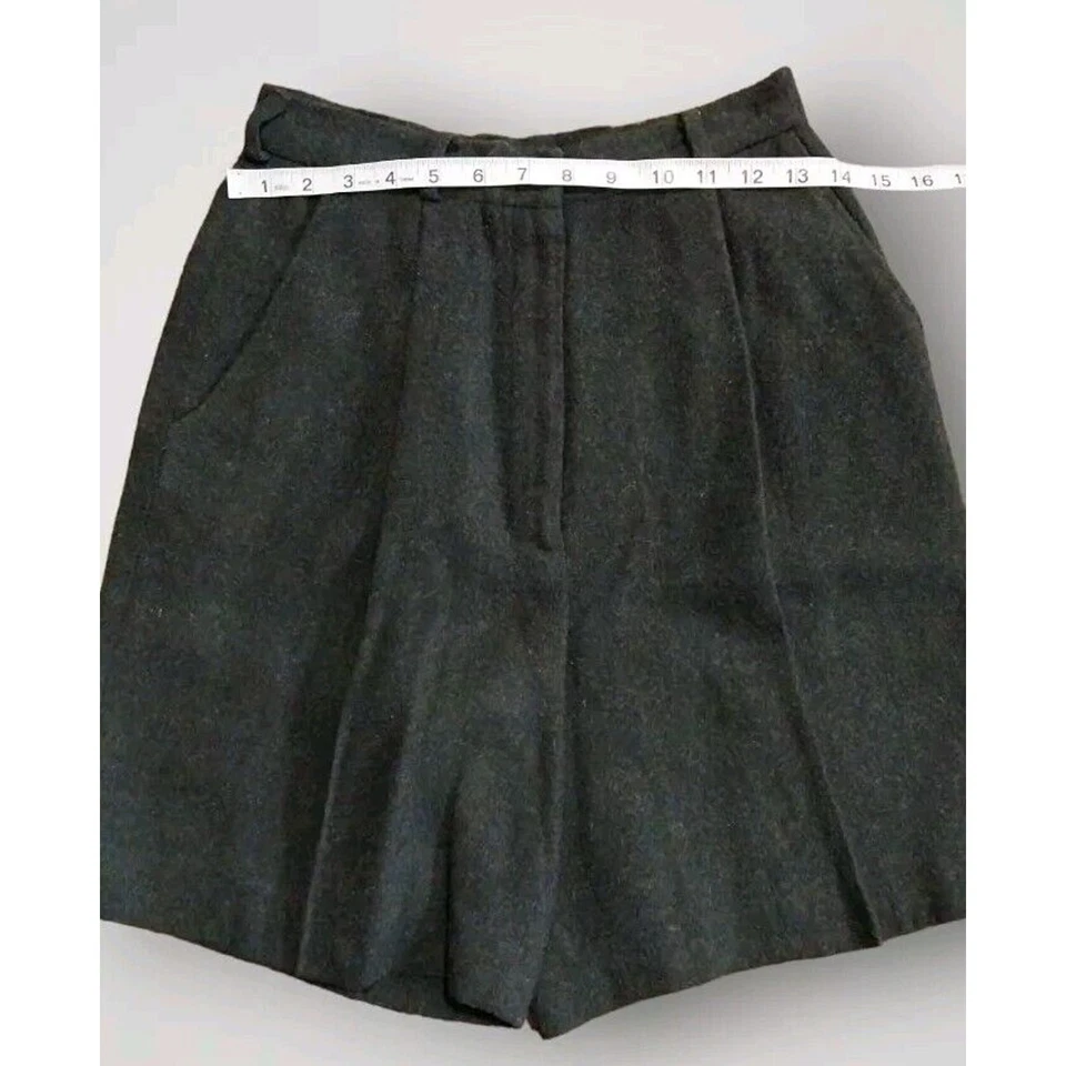 Pantalones Cortos Para Mujer Caqui Británico Robert Lighton Tiro Alto Mezcla Lana Gris Talla 6 Foto 4 de 4
