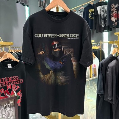 1999 Counterstrike 1 6 Washed T-Shirt Black L