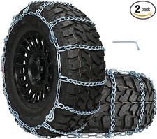 2PCS Snow Chains Anti-Skid Thickening Tire Chains Width 235 245 255 265 275 285