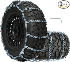 2PCS Snow Chains Anti-Skid Thickening Tire Chains Width 235 245 255 265 275 285