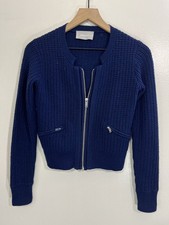 Everlane The Cropped Cotton Merino Bomber 2XS Quiet Luxury Street Preppy Minimal