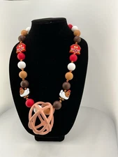 Oral Sensory Chewable Necklaces with Matching Teether - Farm Theme