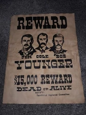 THE GREAT MOVIE RIDE WESTERN POSTER PROP DISNEY MGM STUDIOS LAST ONE