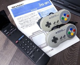 Sharp 21G-SF1 Super Famicom Built-in TV Console SFC Tested Working Rare Japan
