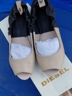 Diesel TIPPY Ballet Flat Open Toe Shoe Black/Taupe Denim Size 7 37 — photo 6