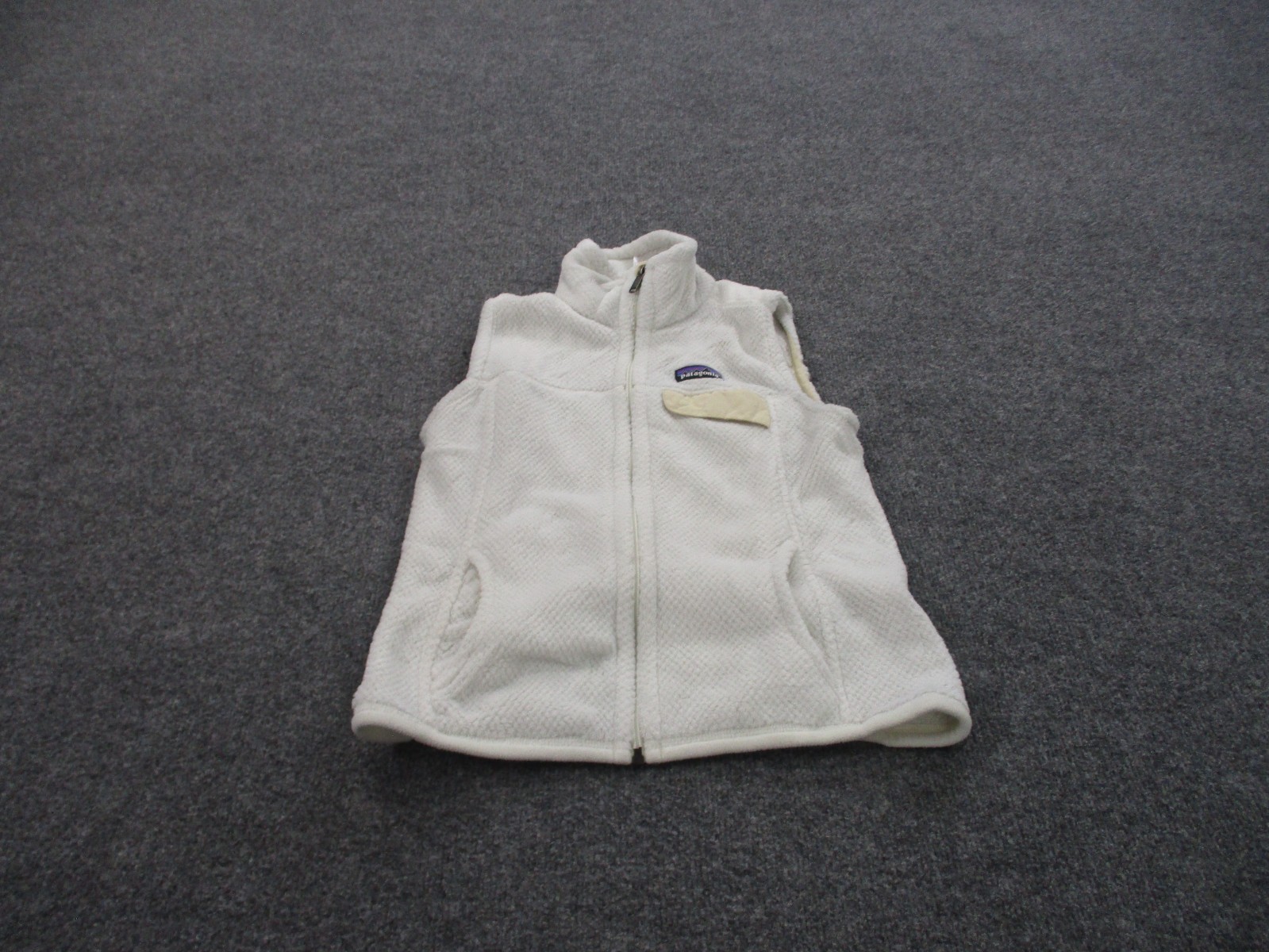 Patagonia Vest Jacket Women S White Fuzzy Fleece Los Gatos Outdoor Hiking Casual