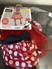 DISNEY MINNIE MOUSE HALLOWEEN KID'S COSTUME SIZE S 6/6X. NEW
