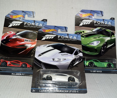 2017 Hot Wheels Forza Motorsport Exclusive Lot Of 3 McLaren P1/Lamborghni/ Viper