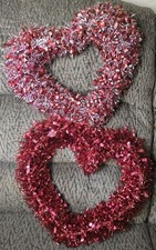Heart Wall Decor,Valentines Hearts, 2 Pcs Set