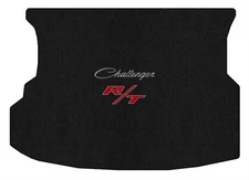 Lloyd Ultimat Trunk Mat for '12-16 Challenger w/Silver on Black w/ Red on Black 