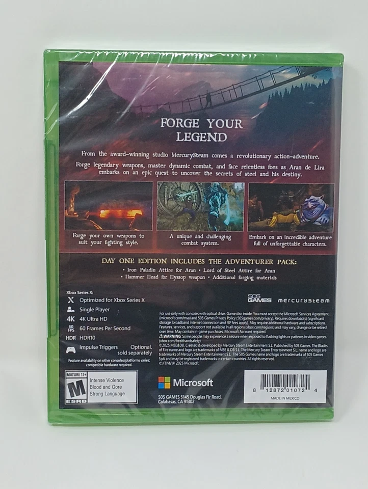 Blades of Fire Day One 1 Edition Xbox Series X Sealed - Wear - Image 2 of 3