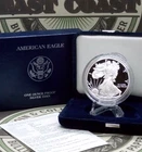 2007 "W" PROOF American SILVER Eagle $1 Box & COA East Coast Coin & Collectables