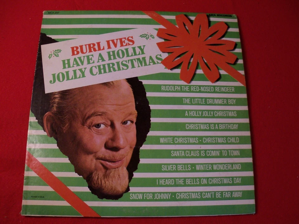 BURL IVES 70'S HOLIDAY LP "HAVE A HOLLY JOLLY CHRISTMAS" CLASSIC VINTAGE VINYL! - Image 2 of 4