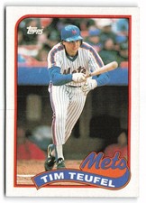 1989 Topps #9 Tim Teufel New York Mets